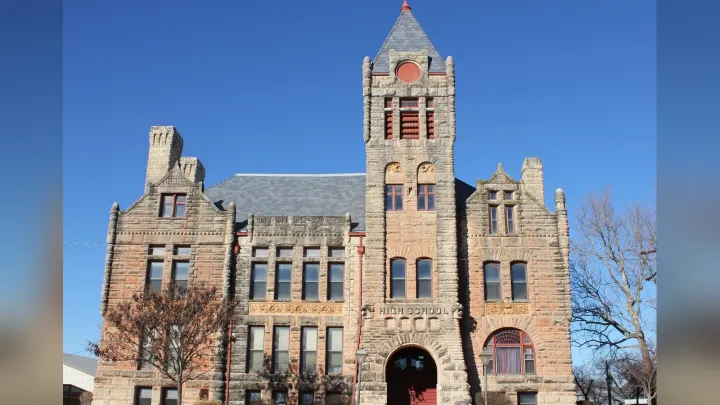 Ireland Hall, the old Arkansas City High School